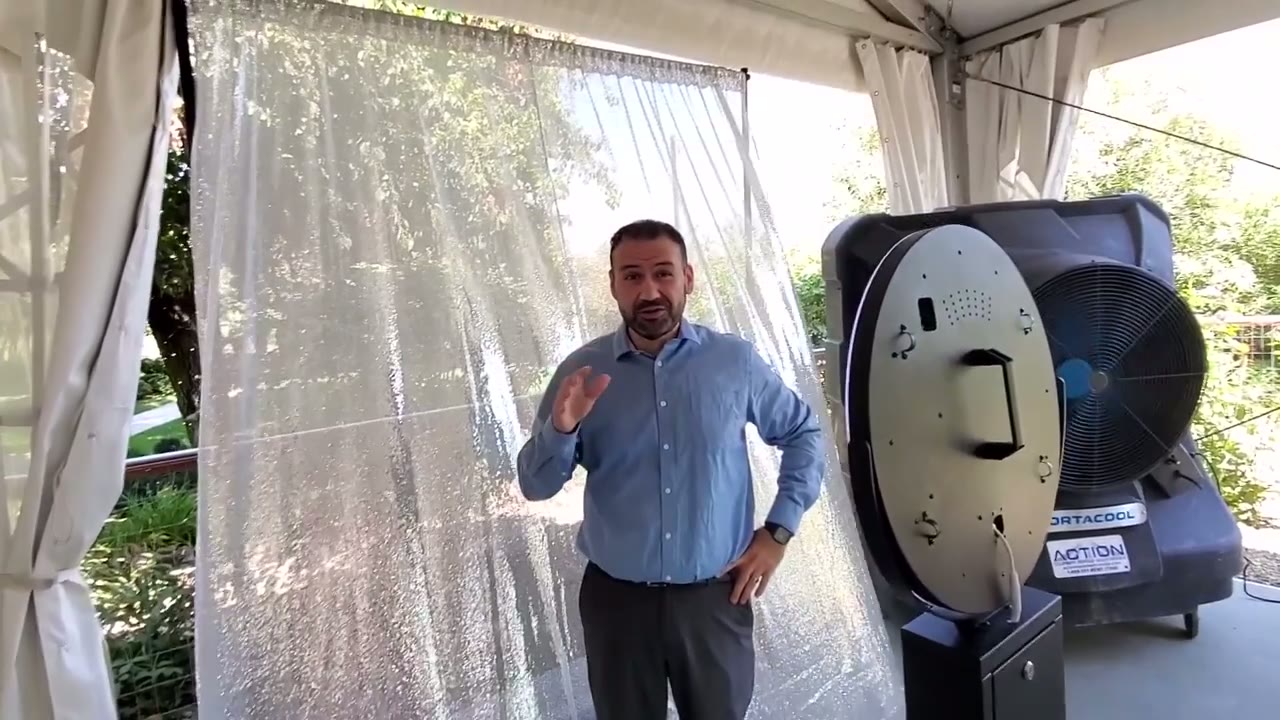 Drop the Beat photo booth set-up at an outdoor event